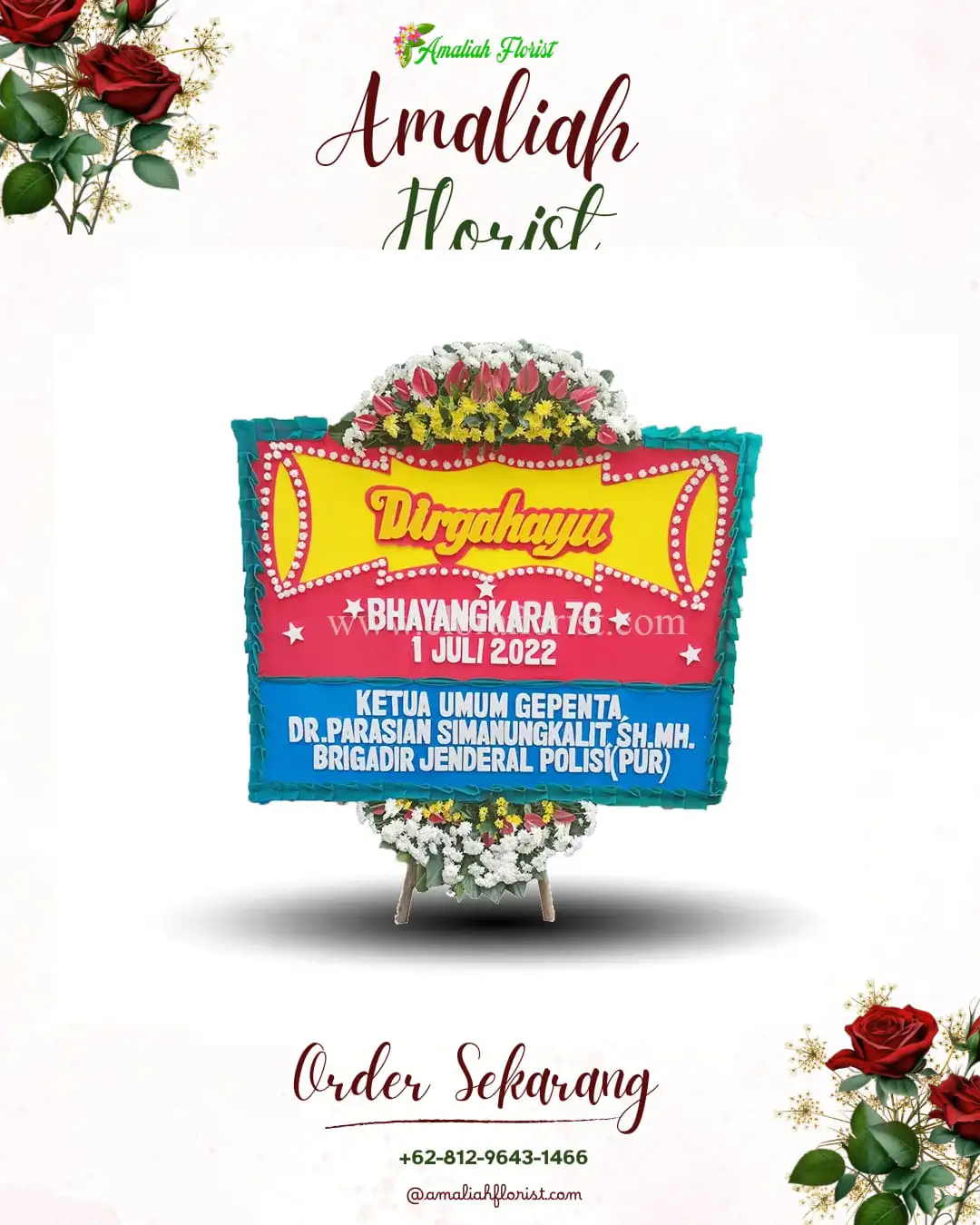 Papan Bunga HUT Ulang Tahun Losari Kidul